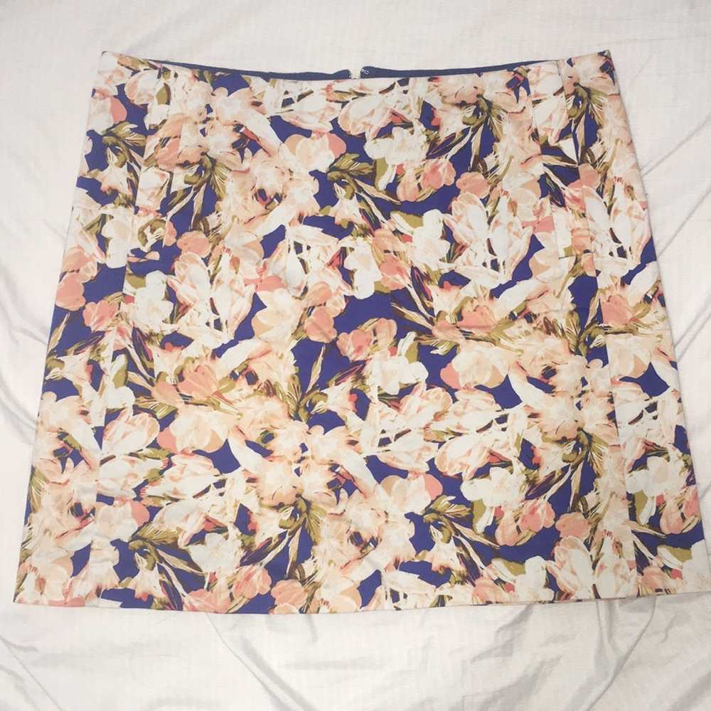 JCrew Floral Print Mini Skirt
